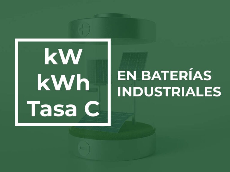 kW, kWh y Tasa C en BESS